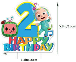 Maybe you would like to learn more about one of these? Buy Coco Melon Birthday Cake Topper Set 2nd Second Birthday Cake Cupcake Toppers Decoration For Jj Melon Theme Party Supplies Baby Shower Online In Poland B091cb1y9v