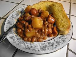 In large frying pan add oil, hot dogs and the onion. Hot Dogs Beans Pineapple Robin S Recipes