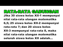 Maybe you would like to learn more about one of these? Mencari Nilai Rata Rata Gabungan Ketika Rata Rata Kelompok Diketahui Youtube