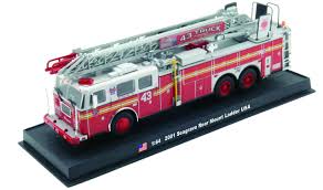 In the early years of world war ii, the fdny converted five american lafrance tractor drawn aerials into relay hose. Seagrave Rear Mount Ladder Fire Truck Diecast 1 64 Model Amercom Collection Toy Fire Trucks Fire Trucks Trucks