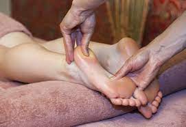 To massage your feet, dig your thumbs in a circular motion into the soles of your feet and the bottoms of your toes. How To Massage Feet 12 Techniques For Relaxation And Pain Relief