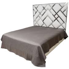 Standard bed sizes are based on standard mattress sizes, which vary from country to country. King Size D I A Headboard In Chrome And Faux Leather At 1stdibs