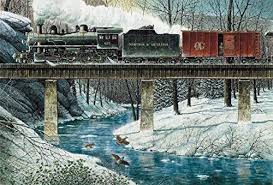 Heritage Puzzle River Crossing Jigsaw Puzzle 550 Piece Https Www Amazon Com Dp B001j5645k Ref Cm Sw R Train Jigsaw Puzzles Train Jigsaw Jigsaw Puzzles