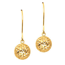 The drop earrings balls gold add a trendy touch of sophistication to the body for both men and women. 14k Yellow Gold Ball Drop Earrings Walmart Canada