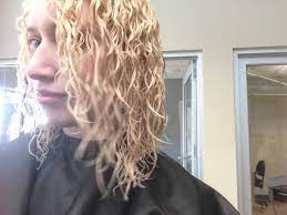 You can do a perm on bleached hair, but you must wait 2 weeks to apply the dye and do the perm. Pin On Permed Hair