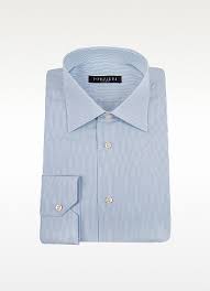 Light blue and white lines. Forzieri Light Blue And White Fine Lines Cotton Dress Shirt 99 Forzieri Lookastic