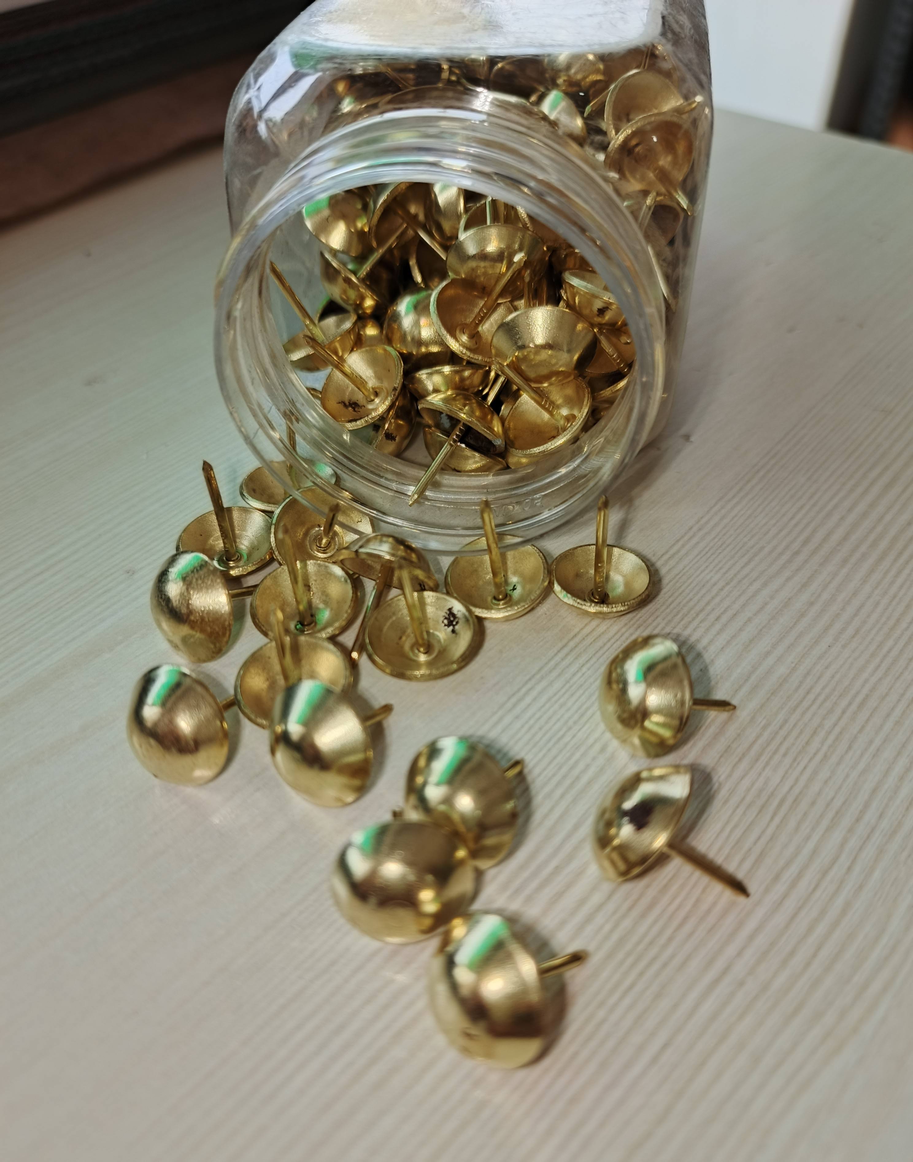 Antique stainless steel golden brass product image