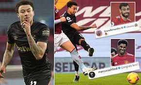 We were fully focused from the beginning and we started on the front foot, which was important, and we got the early goal which settled us down. Jesse Lingard S Manchester United Team Mates Heap Praise On Midfielder After Dream West Ham Debut Daily Mail Online