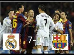 The club name in bold indicates a win for that team. Real Madrid 7 Barcelona 0 Youtube