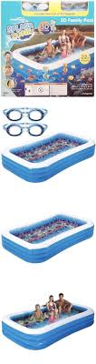 Inflatable And Kid Pools 116407 Summer Waves 3d Family Swimming Pool With 2 Pairs Of 3d Goggles 120 X72 X22 Buy It Now Only 37 99 On Ebay Bassejn