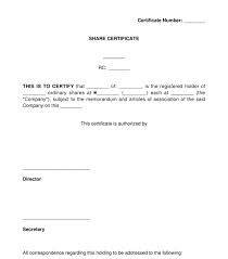 Share Certificate Sample Template Word And Pdf