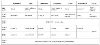 Ygs Gunluk Saatli Calisma Programi 2018 Sayisal Tm Esit Agirlik Edebiyat Tarih Calisma