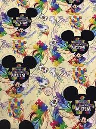 Put together this 500 piece puzzle from galison to reveal a sea of rainbow marbles. Custom Autism Puzzle Pieces Mickey Cotton Fabric Rainbow Remnant 14 X18 Ebay