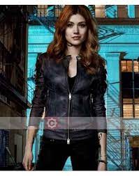 Katherine Mcnamara Leather Jacket Clary Fray Jacket Leather Jacket Jackets Fashion
