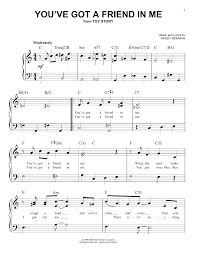 You Ve Got A Friend In Me Piano Sheet Free You Ve Got A Friend In Me From Toy Story Sheet Music Randy Newman Easy Piano In 2020 Clarinet Sheet Music Hymn Sheet Music Piano Sheet Music Free