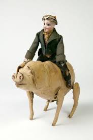Clockwork Toy Pig With Rider V A Search The Collections Victorian Toys Vintage Toys Antique Toys