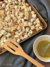 Why waste them, or be devoid of using them creatively in whipping up a meal? How To Make Homemade Croutons From Leftover Bread