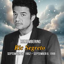 Remembering: RIC SEGRETO Cause of death: September 6, 1998, at around 12:15  PM, Segreto was riding his motorcycle from his home in Makati. He was  killed in an accident over the then-under-construction