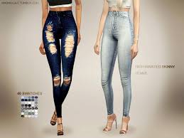 They are a category in fashion that has never died out, instead they just change in style, shade, length and thickness. Jeans Downloads The Sims 4 Catalog