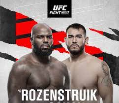 Live coverage includes ufc live presented by draftkings: Latest Ufc Vegas 28 Fight Card Espn Lineup For Rozenstruik Vs Sakai On June 5 Mmamania Com