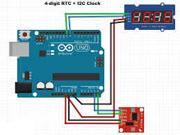 4 Digit Rtc Clock Arduino Project Hub Arduino Projects Arduino Arduino Display