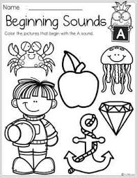 Free Alphabet Beginning Sounds Printables By The Kiddie Class Teachers Beginning Sounds Kindergarten Beginning Sounds Worksheets Free Kindergarten Worksheets