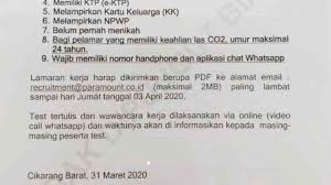 Info awal dari tetangga seperti itu, sedang . Lowongan Kerja Pt Paramount Bed Indonesia 2021