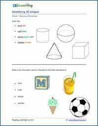 Free interactive exercises to practice online or download as pdf to print. 3d Shapes Worksheets K5 Learning
