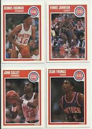 See more ideas about detroit pistons bad boys, detroit pistons, pistons. 1989 90 Fleer Detroit Pistons Championship Team Set 8 Cards Total 4 Pics Frt Bk Ebay