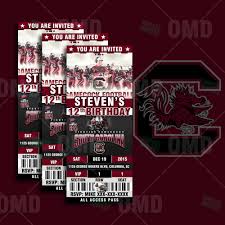 2 5 x 6 south carolina gamecocks ticket style sports party