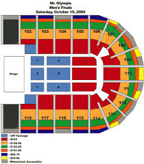 2005 Olympia Seating Charts Orleans Arena