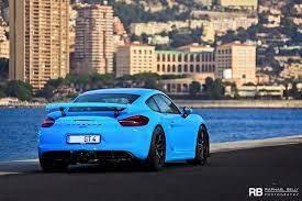 Miami Blue Porsche Cayman Gt4 Is Why We Love Porsche Exclusive Cayman Gt4 Porsche Cayman