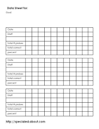 Data Collection For Monitoring Individual Education Plan