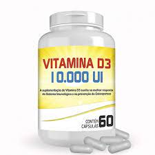 Vitamina D3 10 000 Ui Com 120 Capsulas