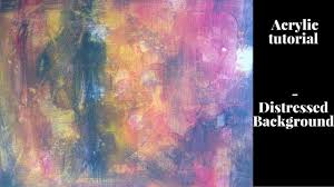 What to paint in the background. How To Paint A Distressed Abstract Background Acrylic Oil Painting Tutorial Youtube