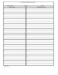 School Bus Seating Chart Template Chart School Seating