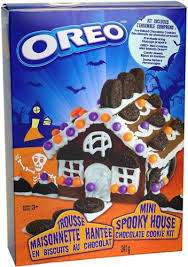 Melt the candy melts according to the package instructions, then pour the melted candy into a piping bag. Oreo Mini Spooky House Chocolate Cookie Kit Canadian Tire