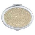 Glitter and Pink Rose Compact Mirror Claire s