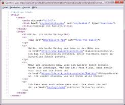 Html describes the structure of a web page. Inf Schule Strukturbeschreibung Mit Html Fachkonzept Html