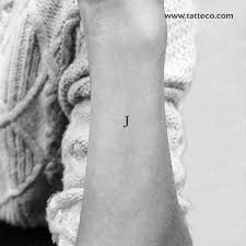 Not a huge fan of the first word's unclear black font but the 'blue' is etched brilliantly. Serif Capital J Letter Temporary Tattoo Get It Here