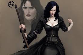 A full body portrait of Eva Green as Yennefer from the | Stable Diffusion |  OpenArt