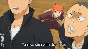 I want you to do whatever you're heart says you hanamaki: Tanaka My Love Hq Haikyuu Haikyuu Anime Haikyuu Funny