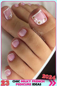 43+ Fresh Look Milky French Pedicure 2024