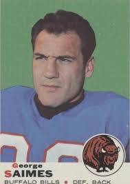 1969 Topps Football [Lot of 2] #142 G Saimes PSA 5 & #162 Larry Bowie PSA 8  OC