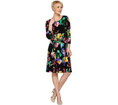 Susan Graver Liquid Knit Dress With Enamel Detail A274928 Qvc Com Dresses Fashion Plus Dresses