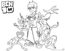 Overflow Ben 10 Coloring Page