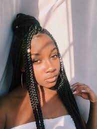 Her Instagram Khadijahbiz Mediumlengthboxbraids Box Braids Hairstyles Kids Braided Hairstyles Box Braids Hairstyles For Black Women