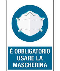 A parte che protezione delle vie respiratorie non significa per forza mascherine adesso si cerca di mitigare la figura ridicola del governo nell'imporre questo obbligo come se il virus sia esso stesso un. Cartello Per L Ingresso E Obbligatorio Indossare La Mascherina Cm 20x30