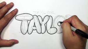Graffiti art easy graffiti drawings wie zeichnet man graffiti graffiti cartoons graffiti doodles easy drawings sketches graffiti tagging graffiti characters graffiti lettering. How To Draw Bubble Letters Taylor In Graffiti Name Art Video Dailymotion