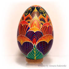 Real Ukrainian Pysanka In Batik Style Goose Egg Varnish Etsy Egg Shell Art Egg Art Egg Painting